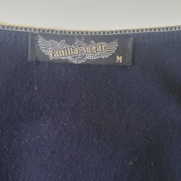 Vanilla Sugar Floral Navy and White Women's Top - Picture 2 of 5